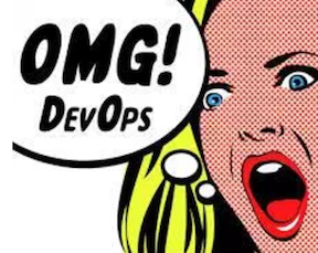 omg devops cartoon with woman with open mouth