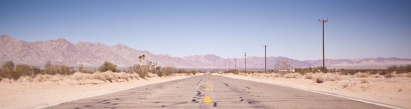 empty road in desert