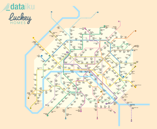 metro map with dataiku and luckey homes logos