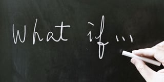 what if written on a chalk board