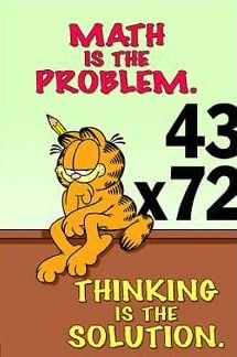 garfield math is the problem, thinking is the solution