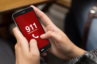 911 call on smart phone