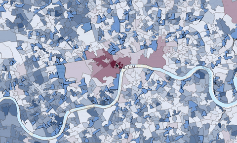 gif of interactive map london crime rates
