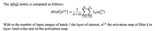 APoZ metric calculation