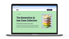 dataiku generative ai use case collection page on computer