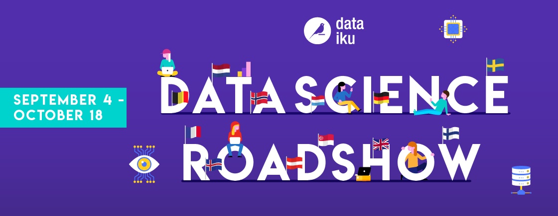 Dataiku Data Science Roadshow ad banner