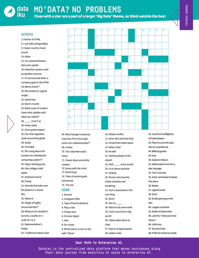 Test Your Skills With A Data Science Crossword