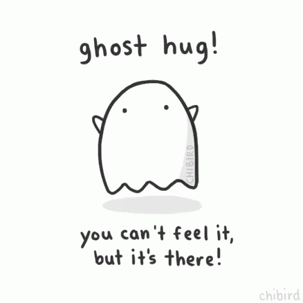 gif ghost hug