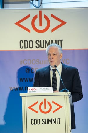 David Mathison speaking at a CDO summit