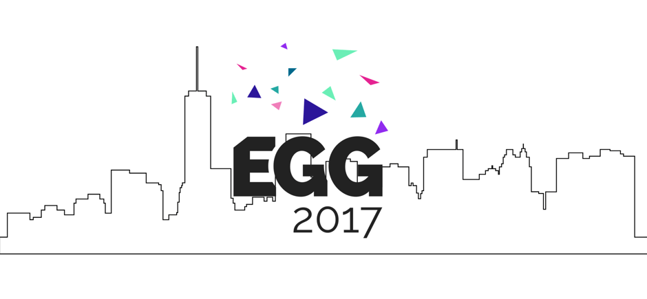 EGG 2017 logo over NYC skyline