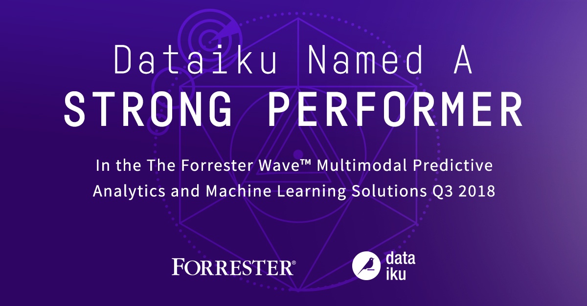 Dataiku Named a Strong Performer in the Forrester Wave for machine learning solutions