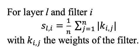 Normalized L1 filter