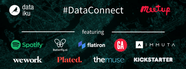 Logos from Partners of DataConnect Meetups