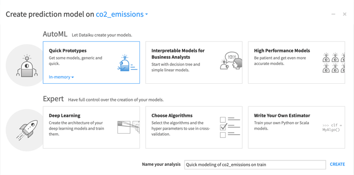 build models from no-code to full-code