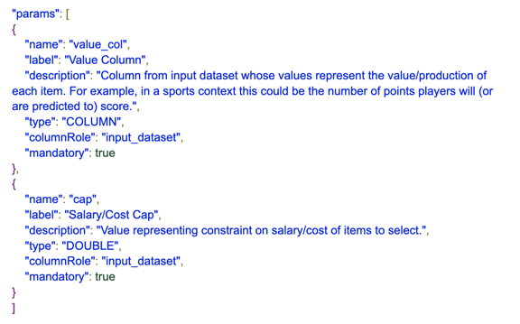 plugin parameters