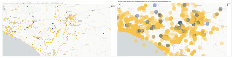 scatter map and geometry map