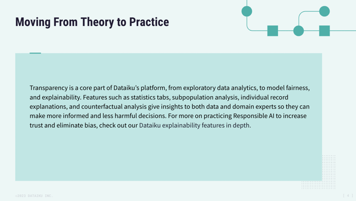 explainability in Dataiku