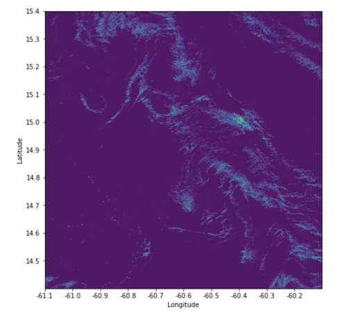 Sentinel-2 satellite data with Sargassum location