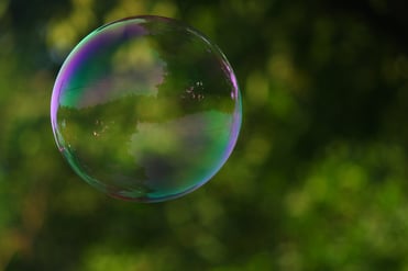 bubble floating in air