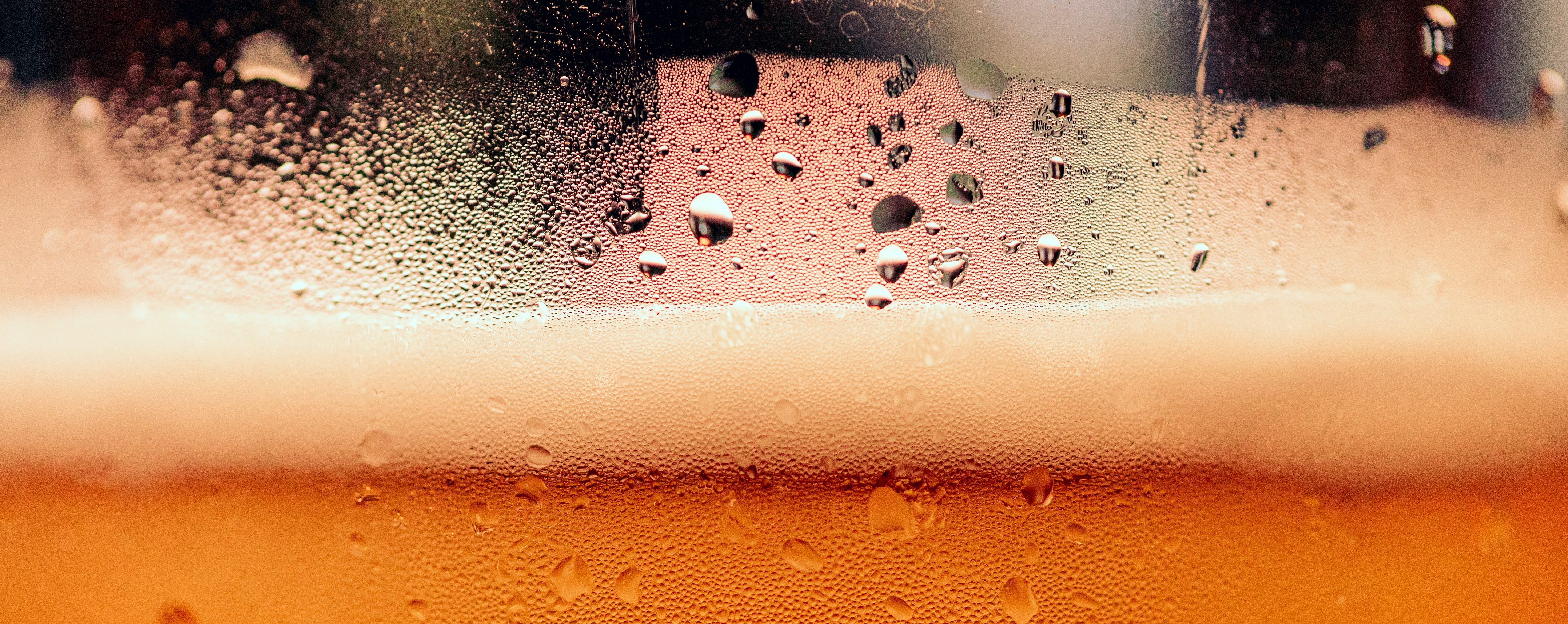 closeup of beer