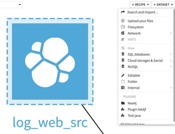 creating a dataset in Dataiku DSS