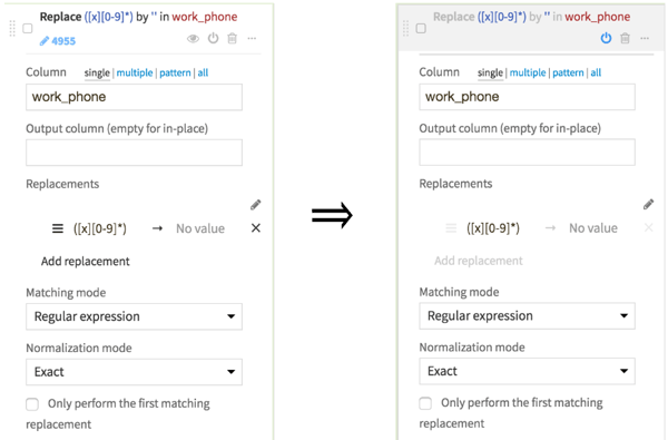 data flow clean work phone data entry