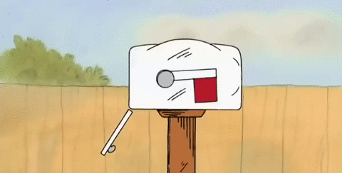 charlie brown in mailbox GIF