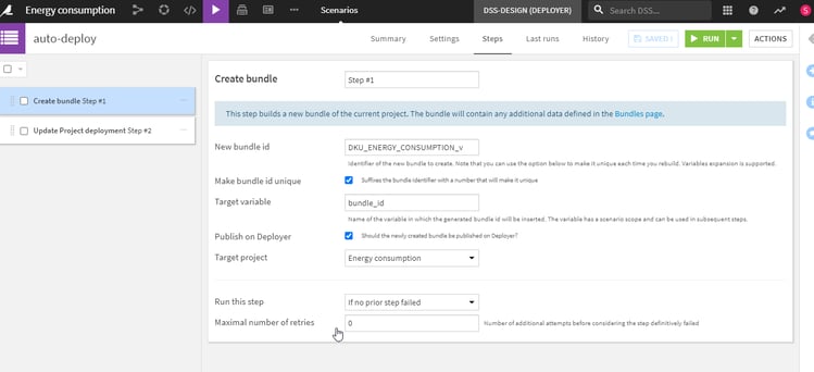 rules for automated deployment Dataiku