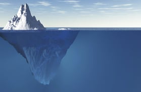 iceberg below the surface