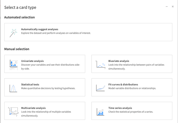 automatic analysis in dataiku
