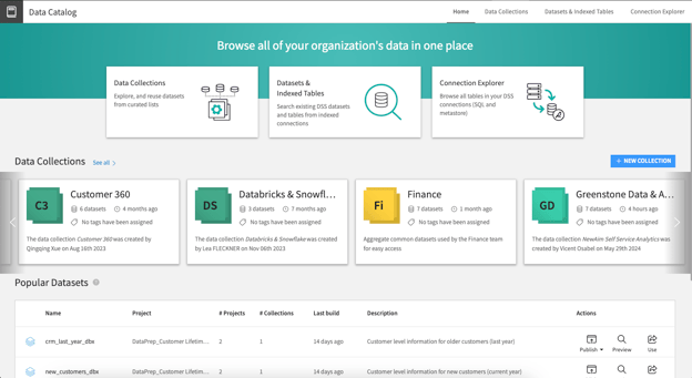 dataiku catalog
