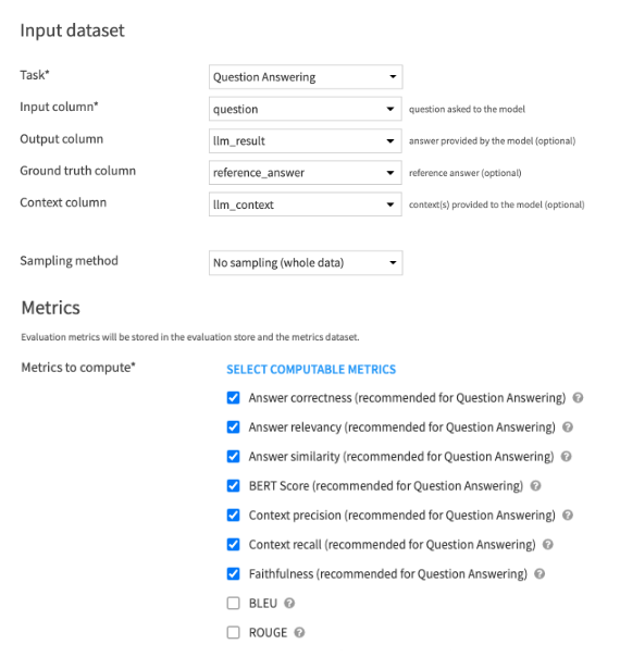 input dataset dataiku
