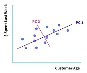money spent and customer age