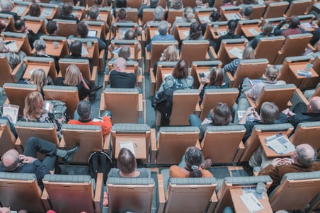 students at a university lecture 