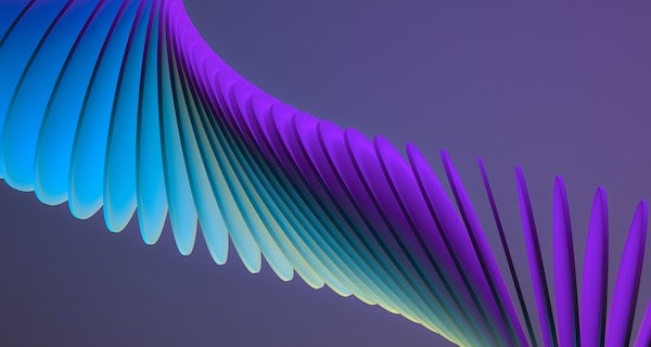 transformation abstract shape blue purple