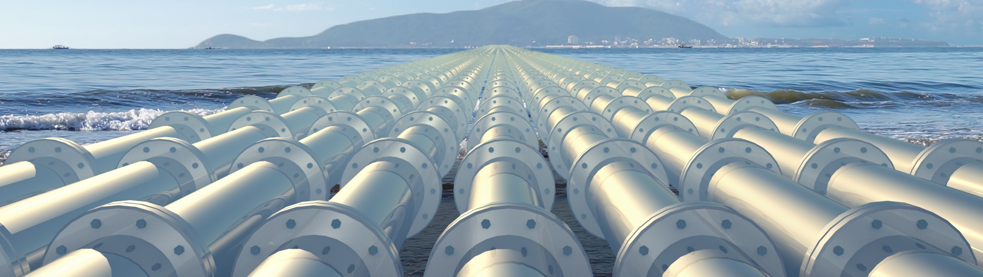 pipelines near ocean
