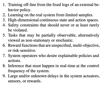 reinforcement learning challenges