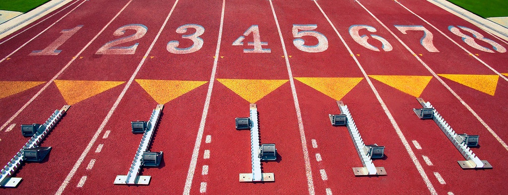 track starting blocks