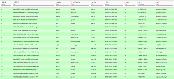 Bids Data on Dataiku DSS