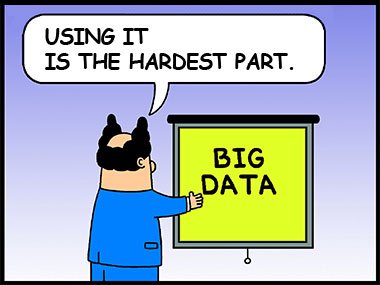 The hardest part with Big Data is using it.