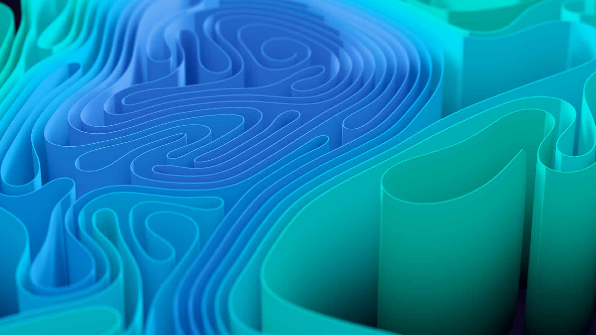 abstract blue waves