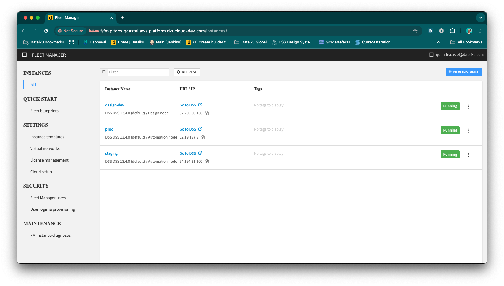 fleet manager dataiku